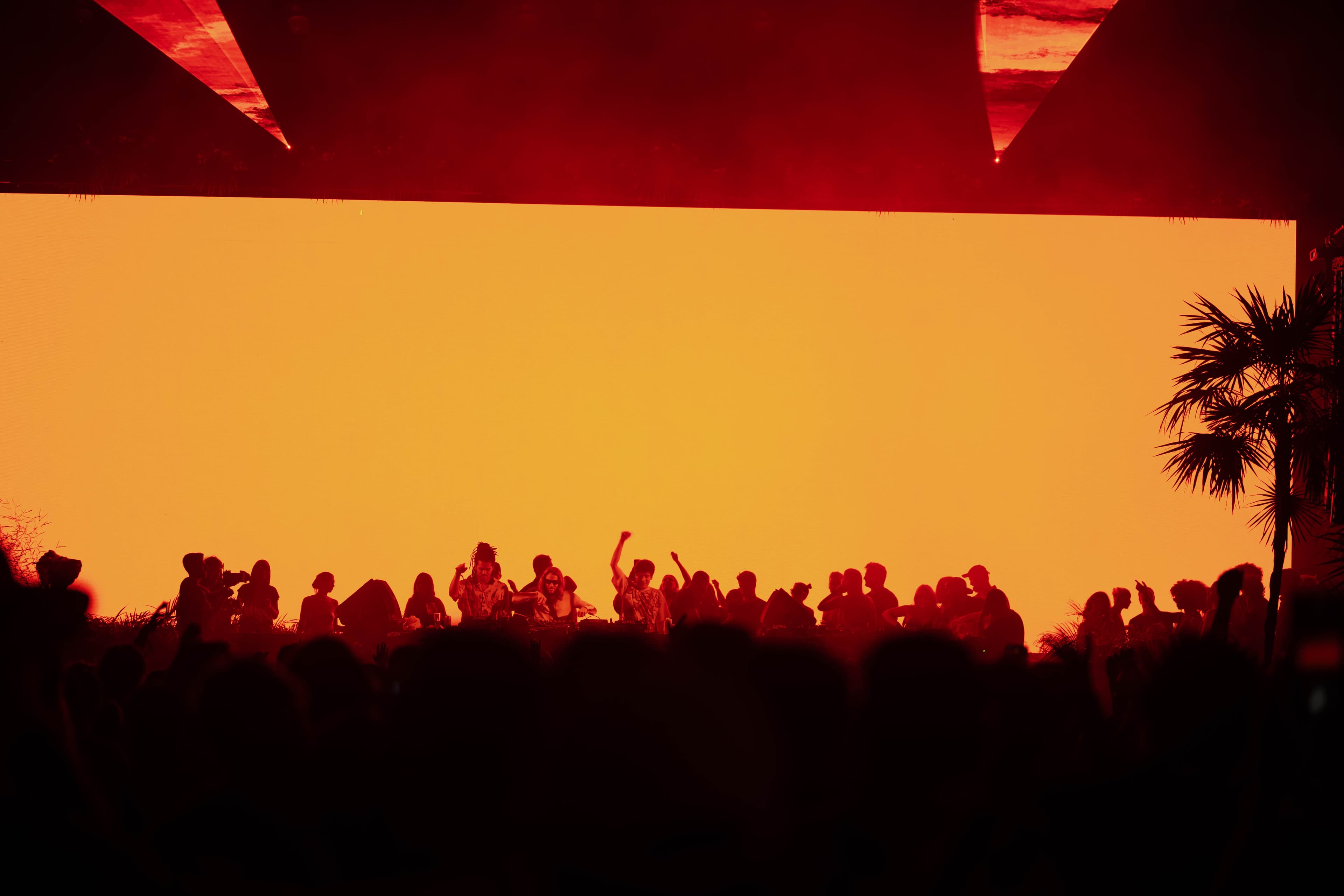 Festival sunset background